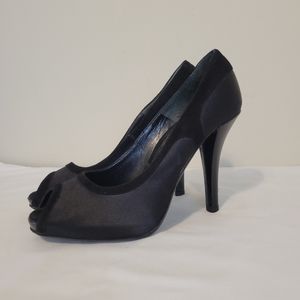 Via Spiga Open Toe Heels Suede With Satin S.6